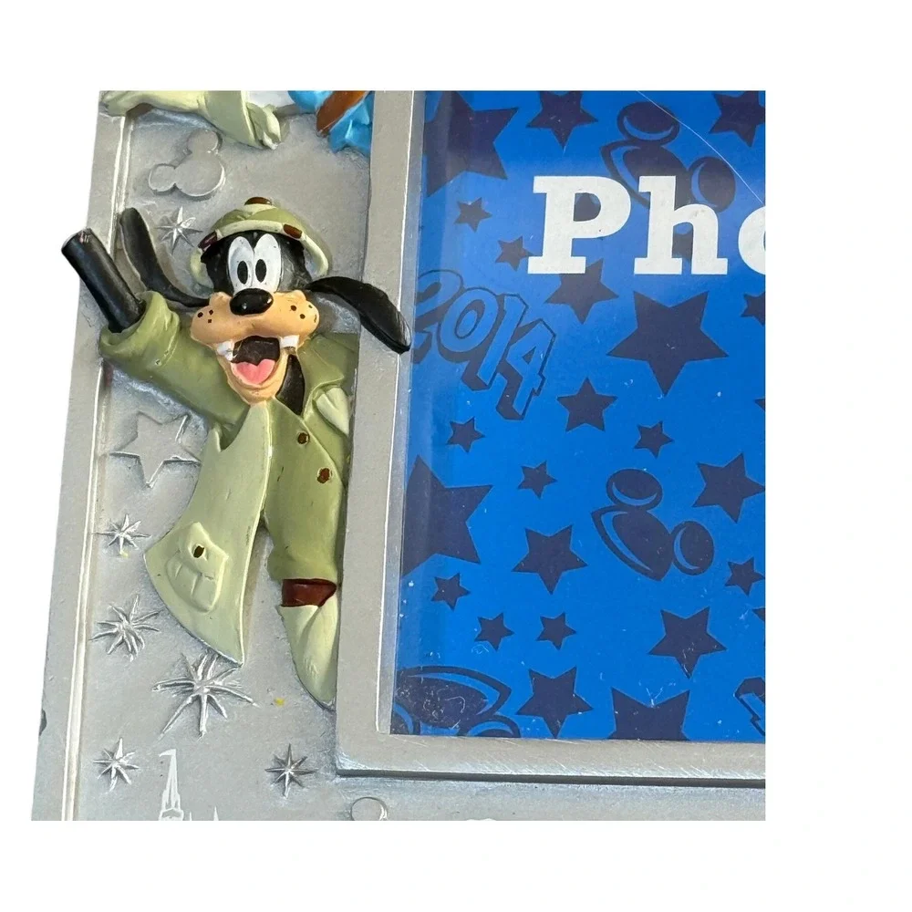 Disney Parks Walt Disney World 2014 Photo Frame 4x6 Mickey Minnie Goofy Pluto